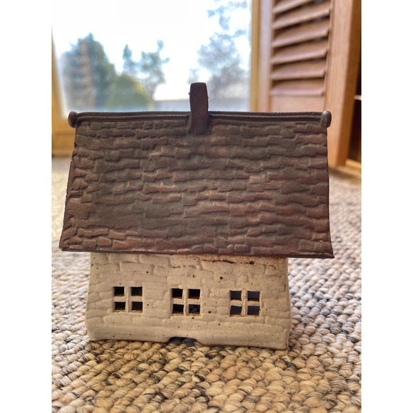 Windy Meadows Pottery KEEPTRYST INN Candle House Unsigned Jan Richardson - Picture 3 of 7